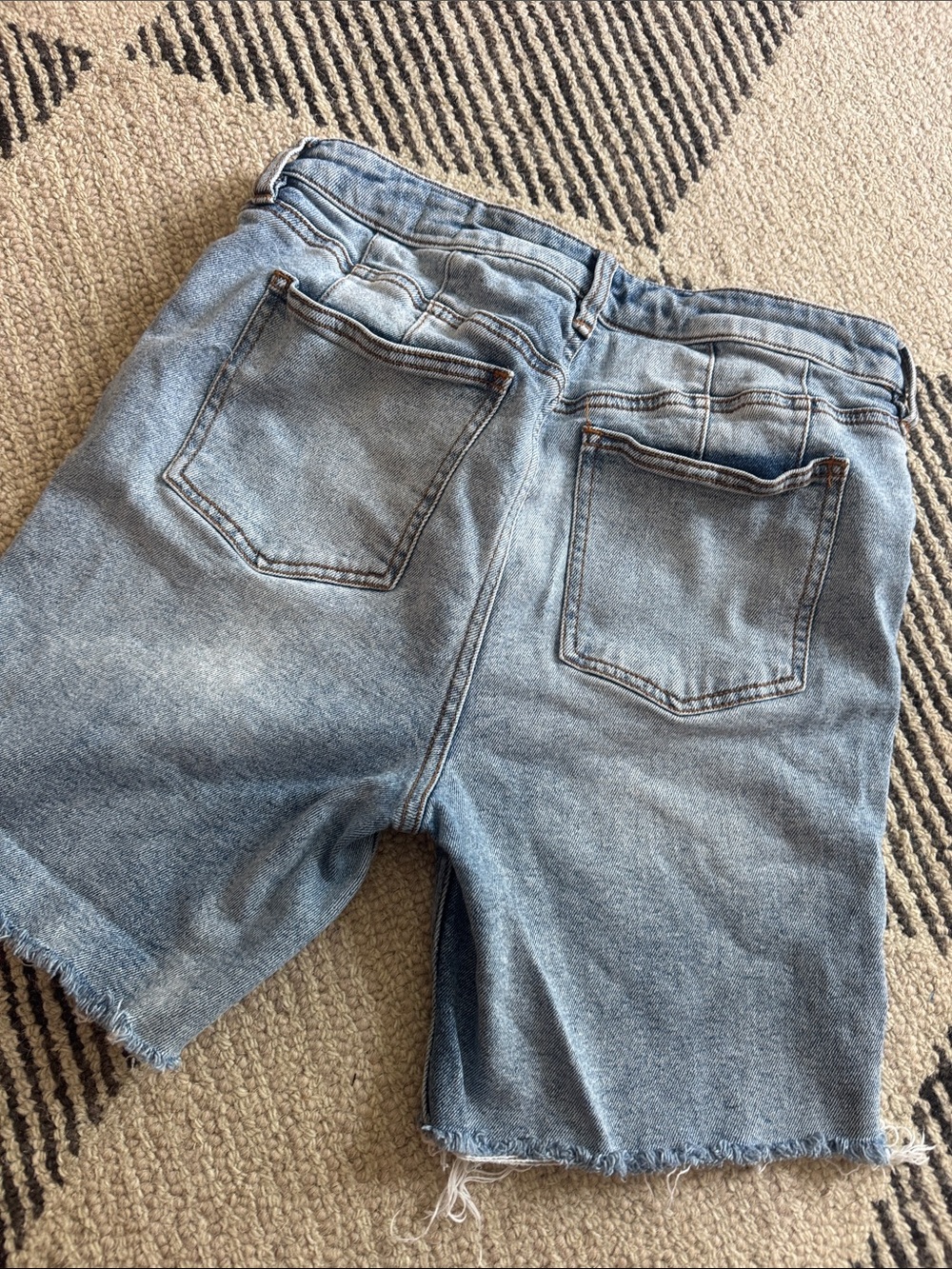 free people Bermuda denim shorts - Light Blue - Picture 3 of 3